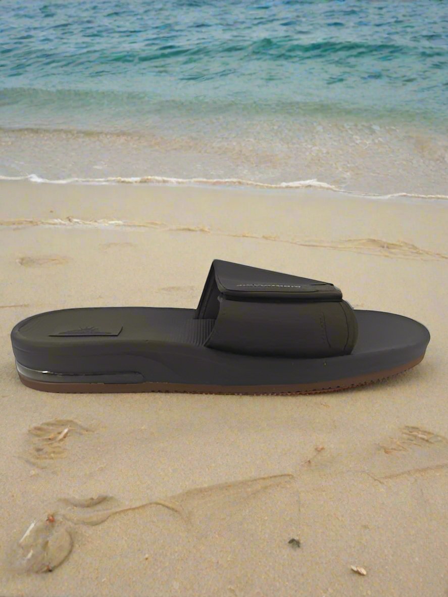 Men's Dark Brown Velcro Slides