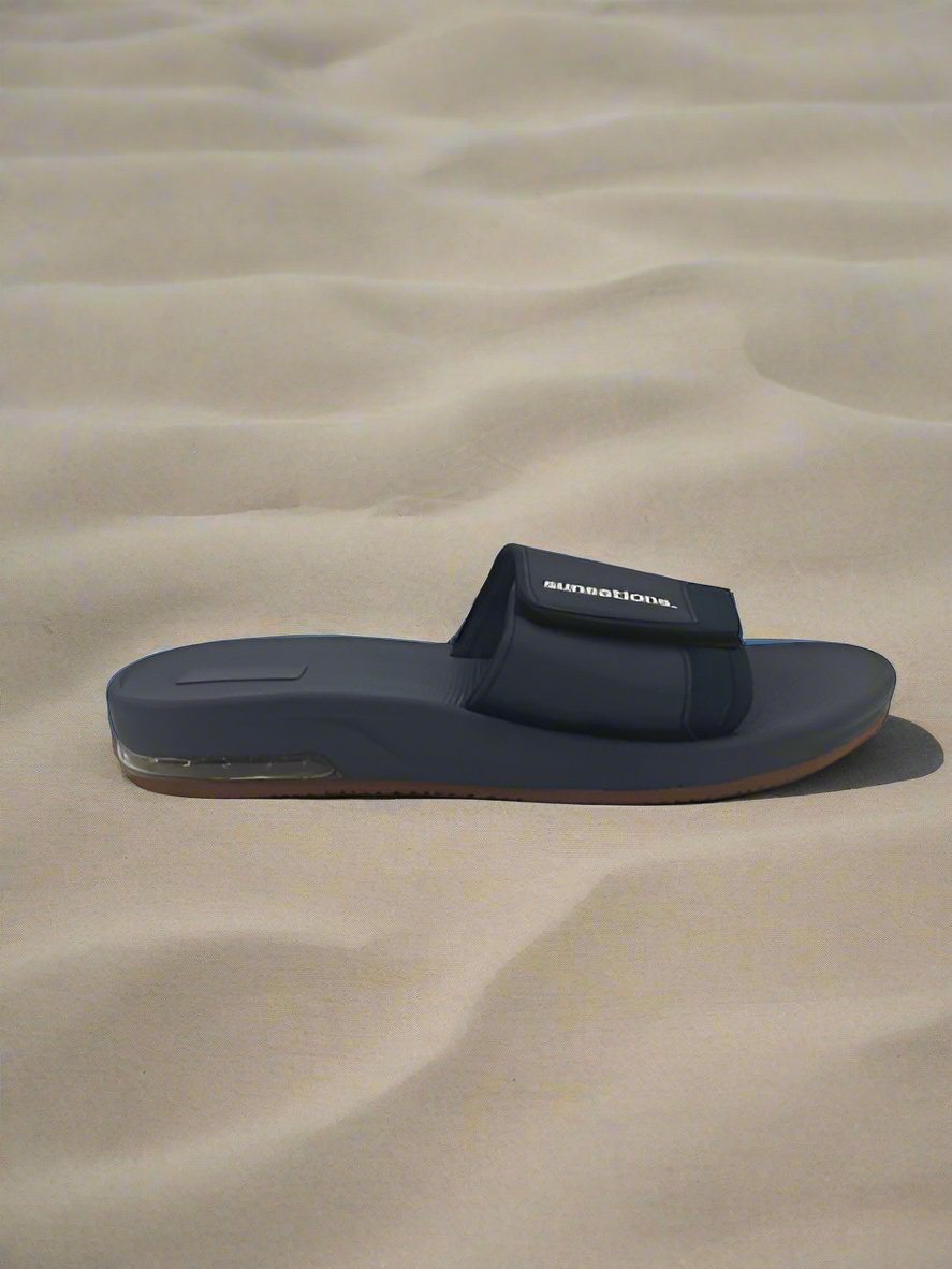 Men's Dark Blue Velcro Slides