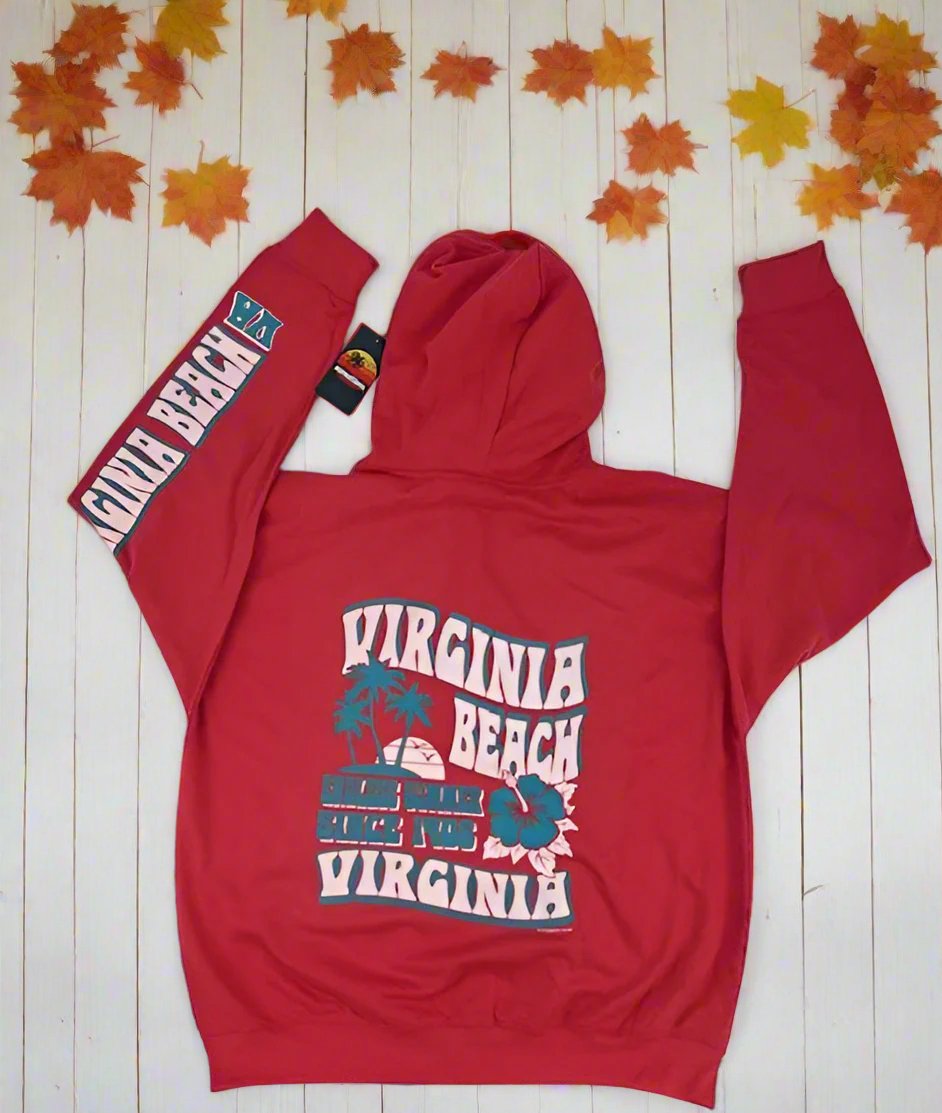 Watermelon Zipper Hoodie Virginia Beach Endless Summer Design