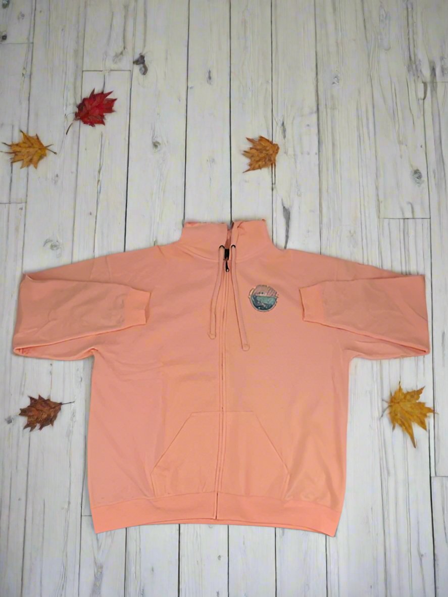 Apricot Zipper Hoodie Endless Summer Design