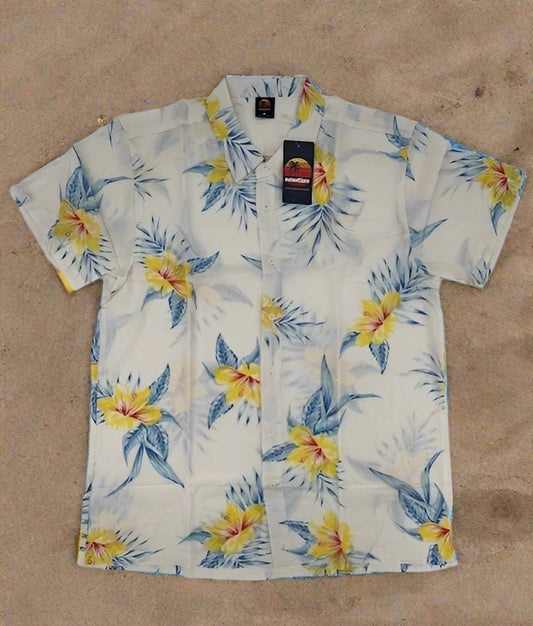 Men's Hawaiian Yellow Flowers