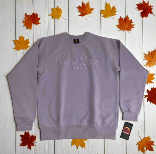 Virginia Beach Crewneck Sweatshirt – Purple Ice