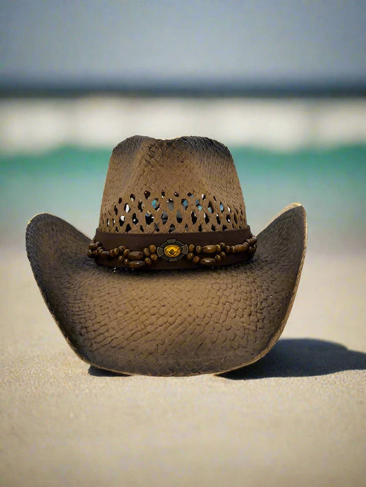 Women's Straw Hat Cowboy Shape