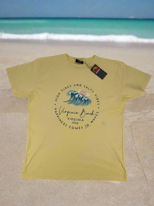 Adult Garment Dye Short Sleeve "High Tides & Salty Vibes"