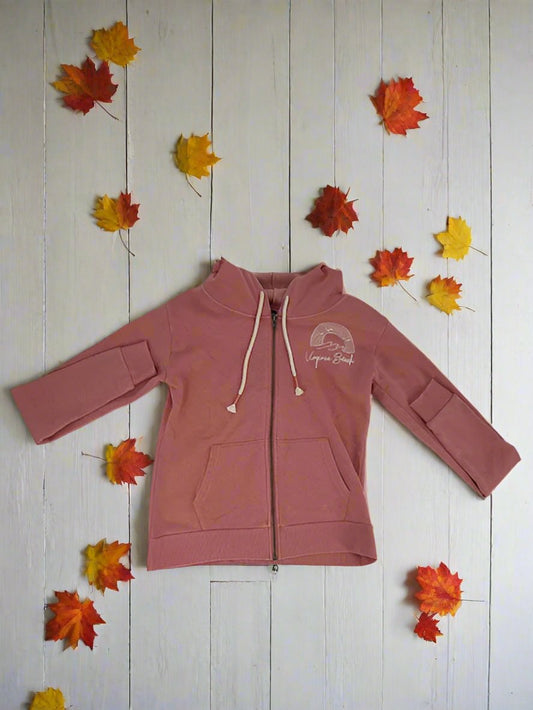 Ladies Hoody Full Zip Virginia Beach Print